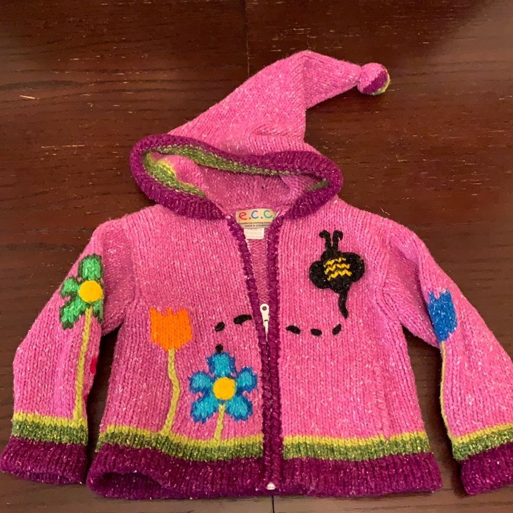 Woven Ecuadorian sweater, zip up